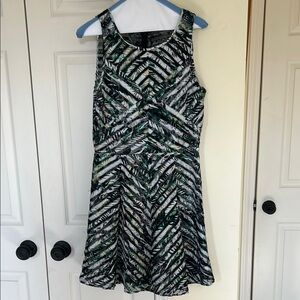 Parker Mirabella Palm sleeveless stripe dress